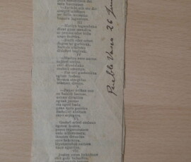 Mariya + recorte prensa adjunto, 10 de mayo de 1903