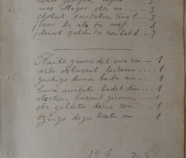 Iru eta Bat, 1 de junio de 1903